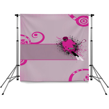 Lacrosse Background Pole Pocket Backdrop