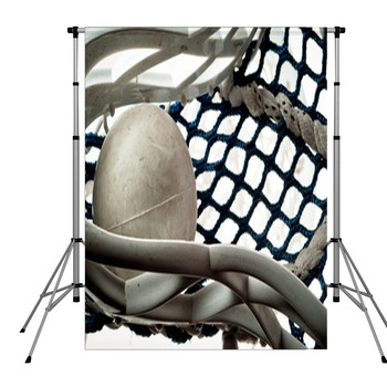 Lacrosse Ball In Head Pole Pocket Backdrop