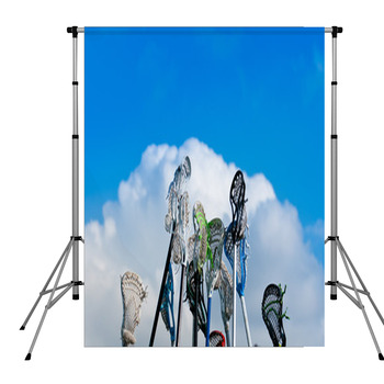 Lacrosse Sticks In The Sky Pole Pocket Backdrop