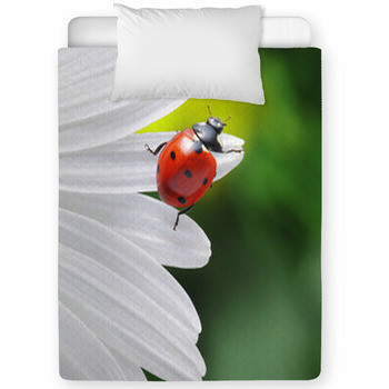 Ladybird On Camomile Flower Toddler Comforter