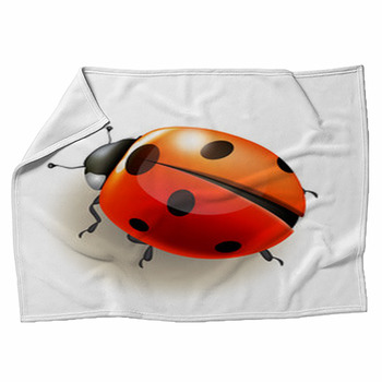 Ladybird. Vector Illustration. Fleece Blanket