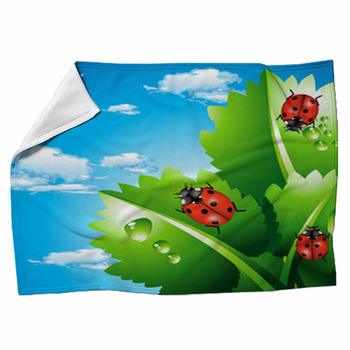 Ladybirds Fleece Blanket