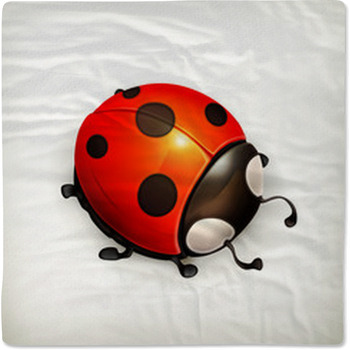 Ladybug Icon Baby Blanket