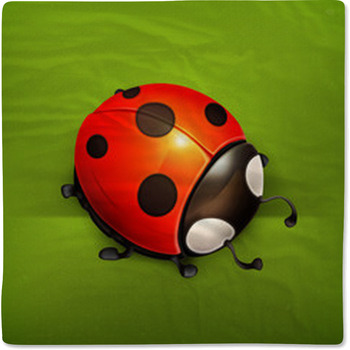 Ladybug Vector Icon Baby Blanket