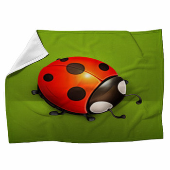 Ladybug Vector Icon Fleece Blanket