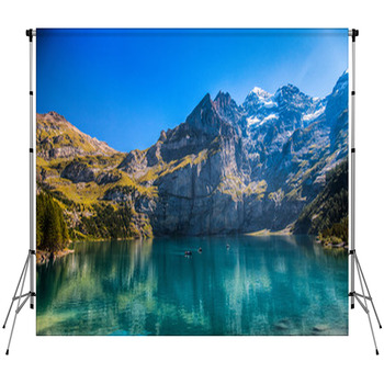 Lake Oeschinen, Kandersteg, Custom Size Backdrop
