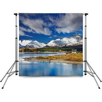 Lake Tekapo, New Zealand Pole Pocket Backdrop