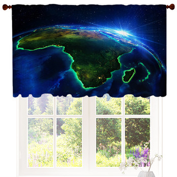 Land Area In Africa, The Night Custom Size Valance