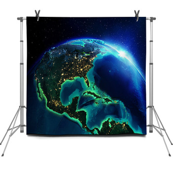 Land Area In North America The Night Fleece Backdrop