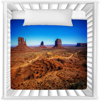 Landscape At Monument Valley Navajo  Baby Crib Comforter