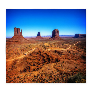 Landscape At Monument Valley Custom Size Floor Mat