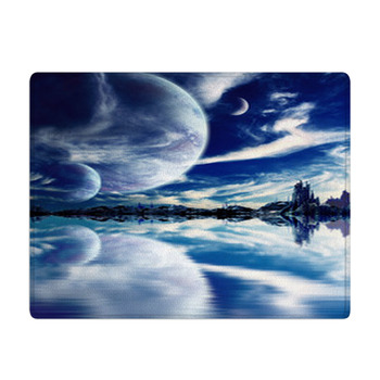 Landscape In Fantasy Planet Bath Mat