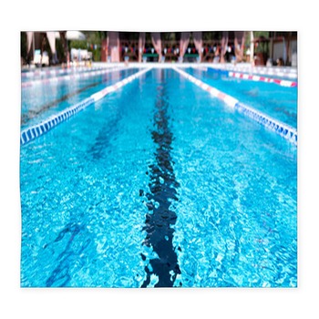 Lane Swimming Pool Closeup Of The Custom Size Floor Mat