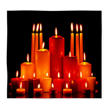 Large Group Of Mixed Candles Custom Size Floor Mat