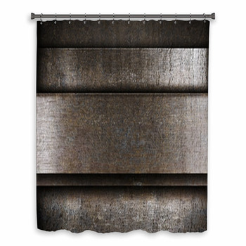 Layered Metal Background Custom Size Shower Curtain
