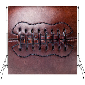 Leather Vintage Football Fleece Backdrop