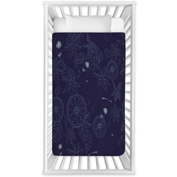 Lemons With Leafs Baby Crib Comforter