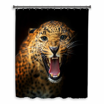 Leopard Custom Size Shower Curtain