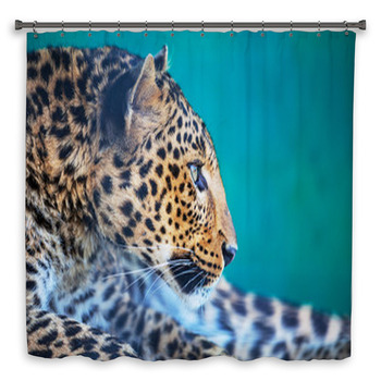 Leopard Custom Size Shower Curtain