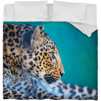 Leopard Fleece Bed Blanket