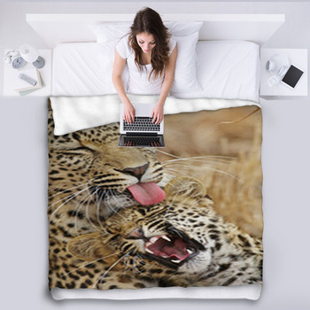 Leopard Nurture  Baby Fleece Blanket