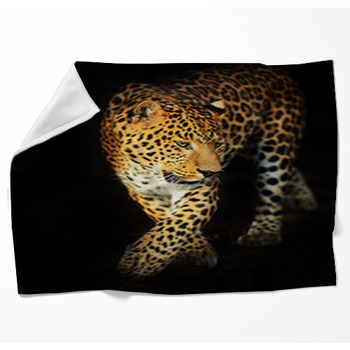 Leopard Portrait Fleece Blanket