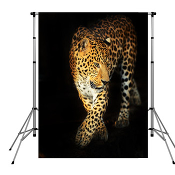 Leopard Portrait Pole Pocket Backdrop