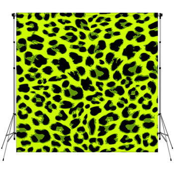 Leopard Seamless Pattern Design In  Custom Size Backdrop