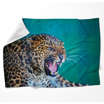 Leopard Woven Throw Blanket