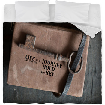 Life Is A Journey And Only You Hold Fleece Bed Blanket