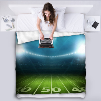 Light Of Stadium Fleece Blanket