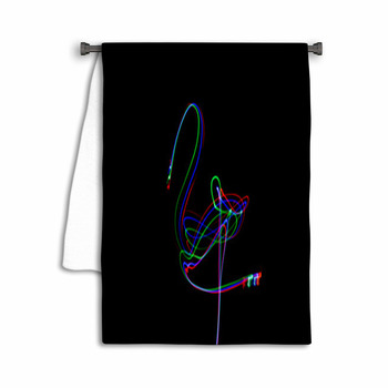 Light Painting Flamingo Towel