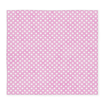 Light Pink And White Small Polka Custom Size Floor Mat