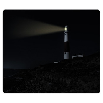 Lighthouse By Night Bath Mat
