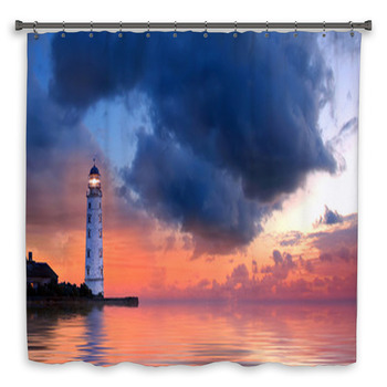Lighthouse Custom Size Shower Curtain