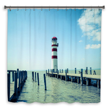 Lighthouse Custom Size Shower Curtain