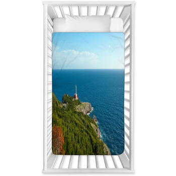 Lighthouse Of Capri Island, Italy, Baby Crib Comforter