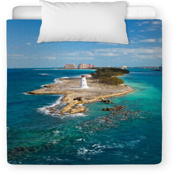 Lighthouse On Paradise Island Toddler Comforter