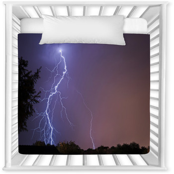 Lightning Baby Crib Comforter