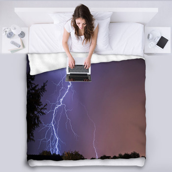 Lightning Fleece Blanket