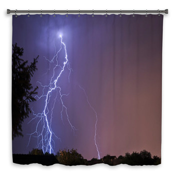 Lightning Shower Curtain