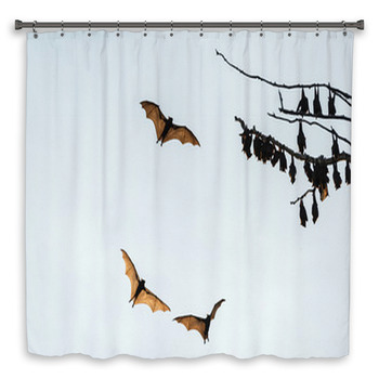 Little Red Flying-foxes Custom Size Shower Curtain