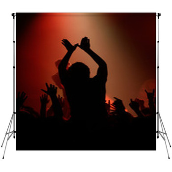 Live Concert - The Band And The Custom Size Backdrop