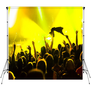 Live Crowd Custom Size Backdrop