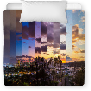 Los Angeles Slices Of Time Timelapse Toddler Duvet