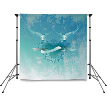 Love Angel Pole Pocket Backdrop