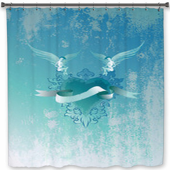 Love Angel Shower Curtain