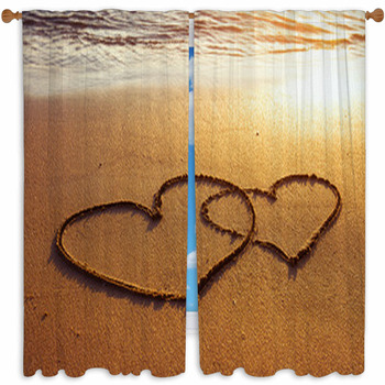 Love Custom Size Window Curtain
