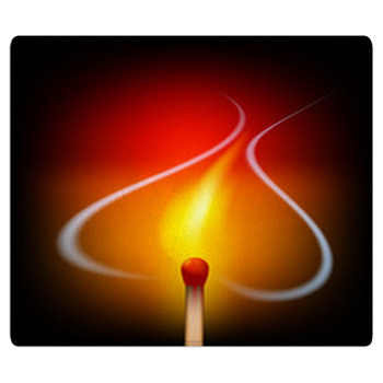 Love Heart Flame Area Rug