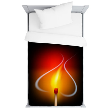 Love Heart Flame Toddler Duvet